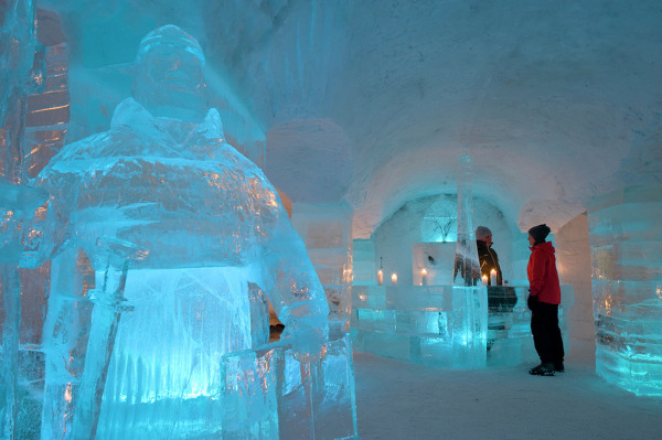 Fotos de Laponia Noruega, dormir en un hotel de hielo