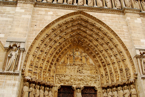 Fotos de Notre Dame de Paris, entrada