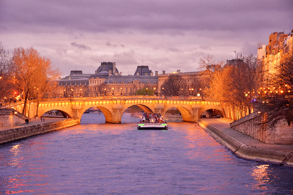 Fotos de Paris, Crucero en barco por el rio Sena