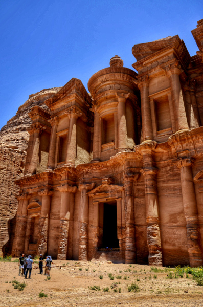 Fotos de Petra en Jordania, fachada del Monasterio