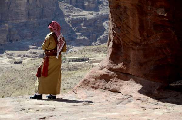 Fotos de Petra en Jordania, miliar jordano