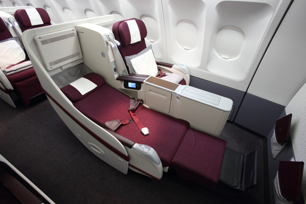 Fotos de Qatar Airways, asientos de Businnes
