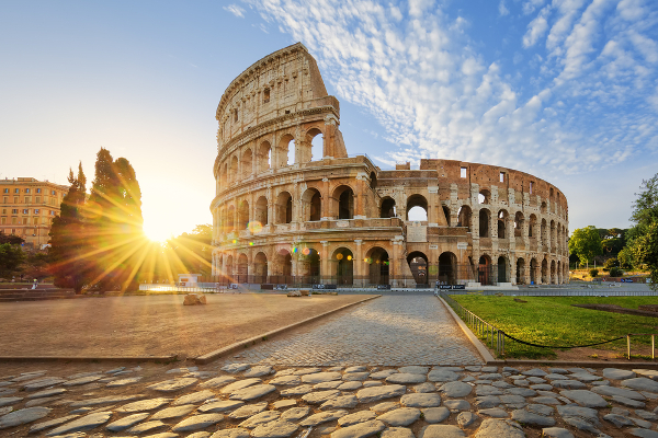 Fotos de Roma, Coliseo al atardecer