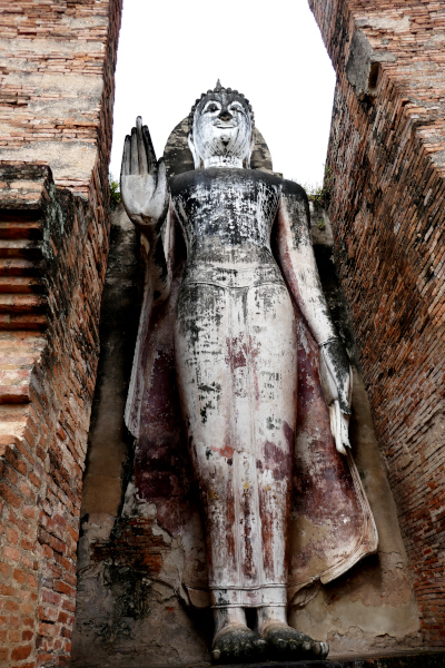 Fotos de Sukhothai en Tailandia, Buda levantado