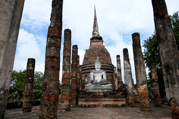 Fotos de Sukhothai en Tailandia, Buda y pilares