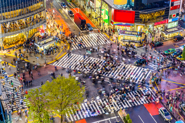 Fotos de Tokio, cruce de Shibuya