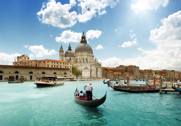 Fotos de Venecia, Gran Canal y Basilica Santa Maria della Salute