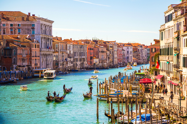 Fotos de Venecia, Gran Canal y gondoleros