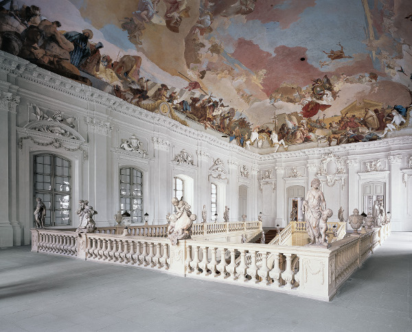 fotos de la residencia de wurzburgo, frescos de tiepolo