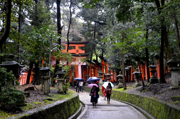 Fotos del Fushimi Inari de Kioto, paraguas
