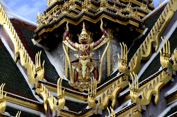 Fotos del Wat Phra Kaew y el Gran Palacio de Bangkok, escultura