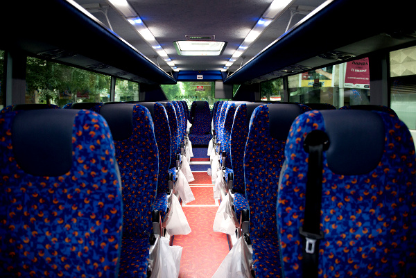 Fotos megabus.com, interior del autobus