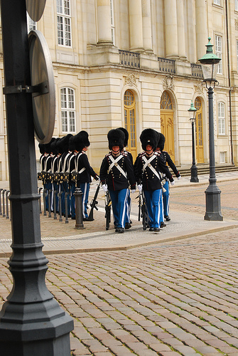 Guardia real en Amalienborg
