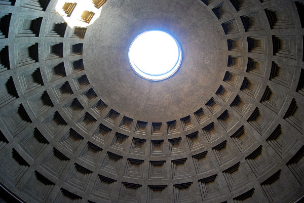 La cúpula del Panteón de Roma