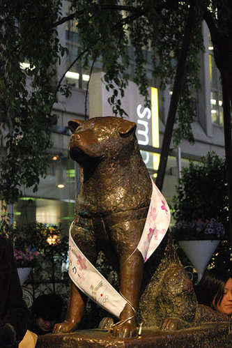 La estatua de Hachiko en Shibuya