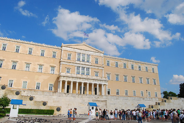 La plaza de Syntagma en Atenas