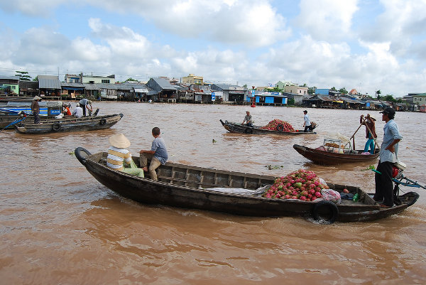 Los mercados flotantes de Can Tho en Vietnam