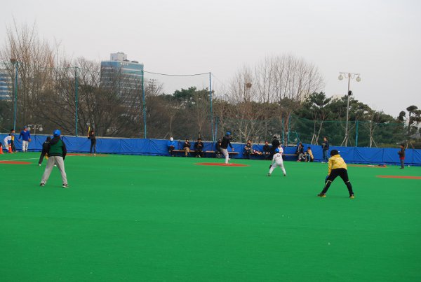 Partido de beisbol en Seúl