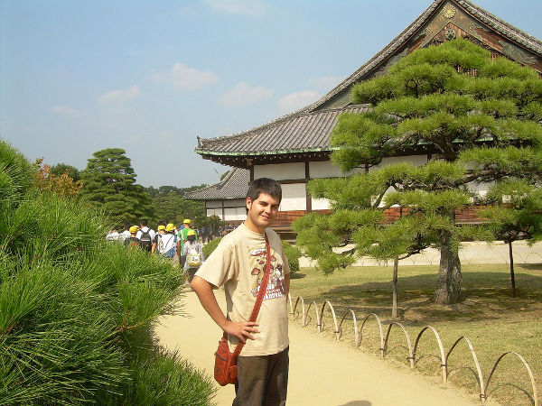 Pau en el Castillo Nijo de Kioto