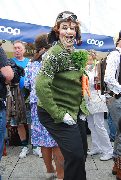 Repartidor de verdura en el Festival Gladmat de Stavanger