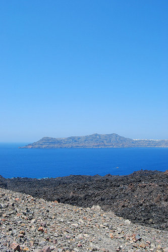 Santorini visto desde Nea Kameni