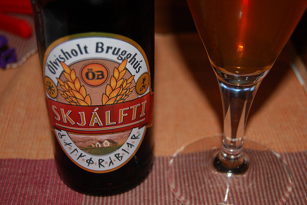 Skjálfti, cerveza islandesa