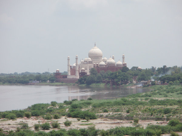 Taj Mahal desde el Agra Fort