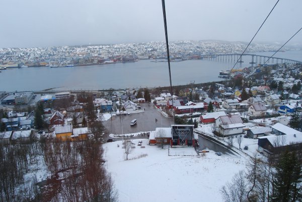 Tromsø desde el funicular Fjellheisen