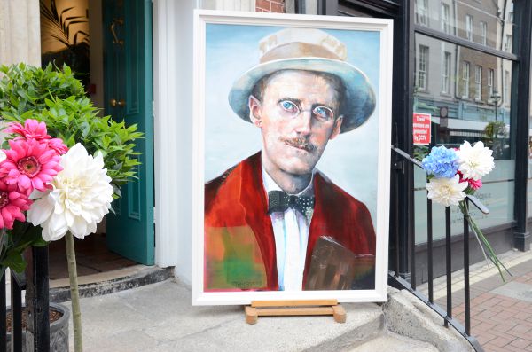 Un retrato de James Joyce en Dublín