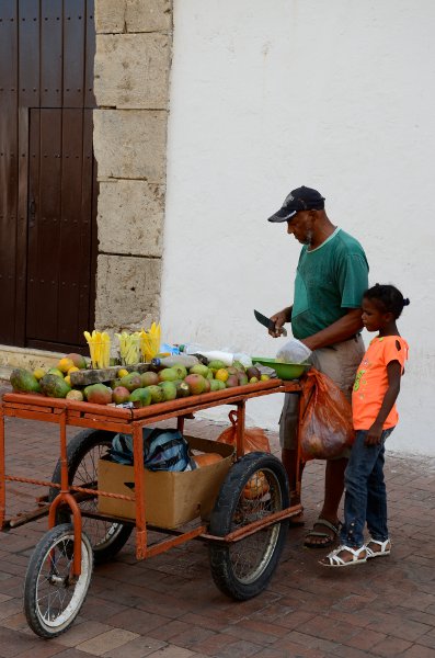 Vendedores de fruta en Cartagena de Indias