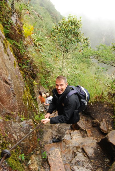 Viajando con Diego en el Huayna Picchu
